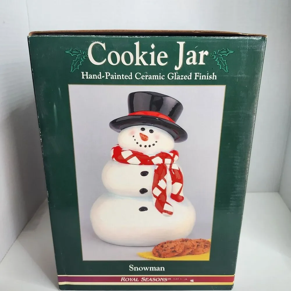 Vintage Atico Frosty The Snowman Cookie Jar Ceramic 11